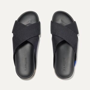 Rothy's The Weekend Slide in Black - Size 8